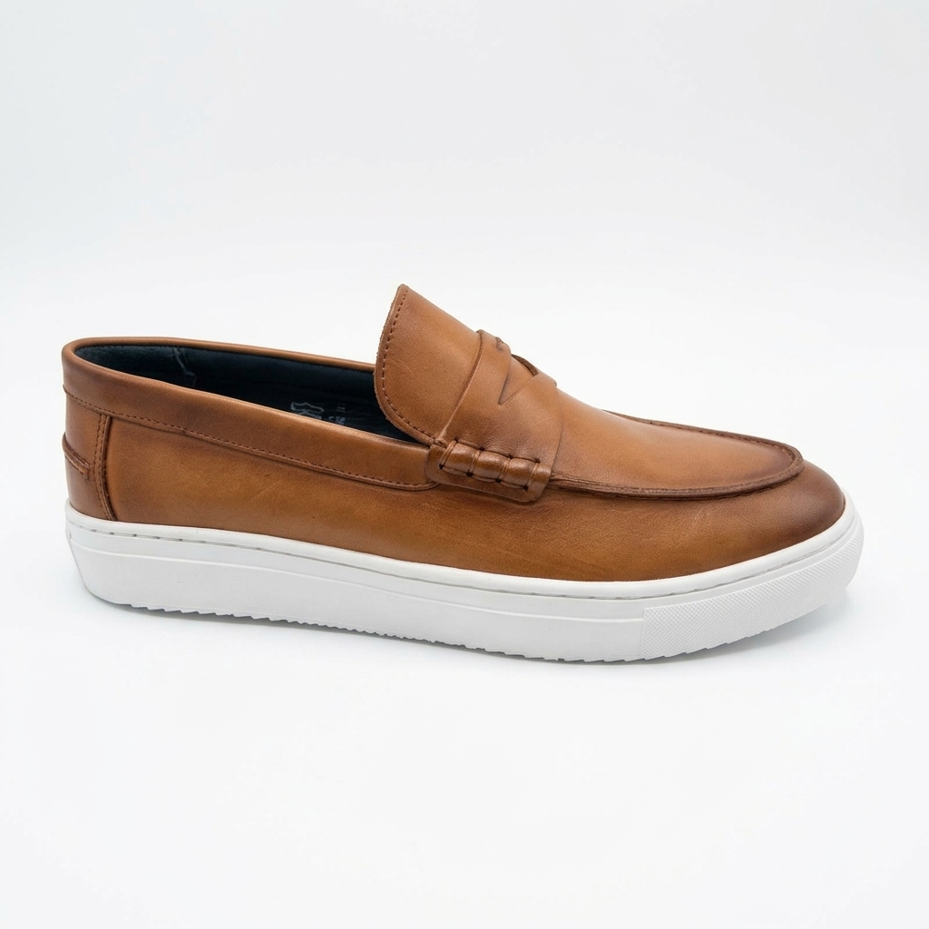 Zapatos tipo sneaker / Tenis casuales de piel